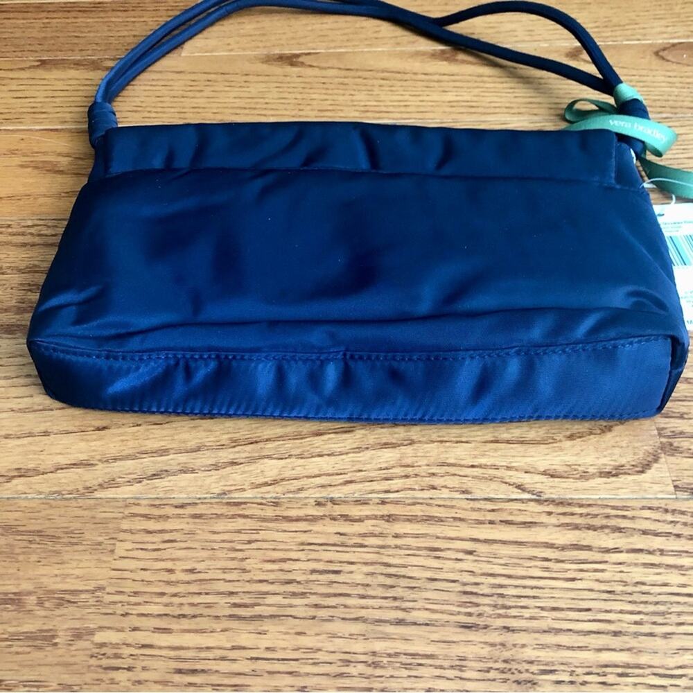 Vera Bradley Andover Shoulder Bag Peacoat Blue Paisley Print Interior Satin NWT - Picture 6 of 11